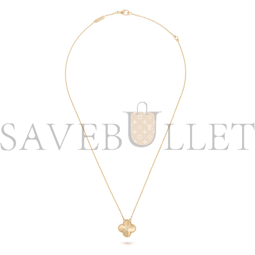VAN CLEEF ARPELS VINTAGE ALHAMBRA PENDANT - YELLOW GOLD VCARP4KL00 VAN CLEEF ARPELS VINTAGE ALHAMBRA PENDANT - YELLOW GOLD VCARP4KL00